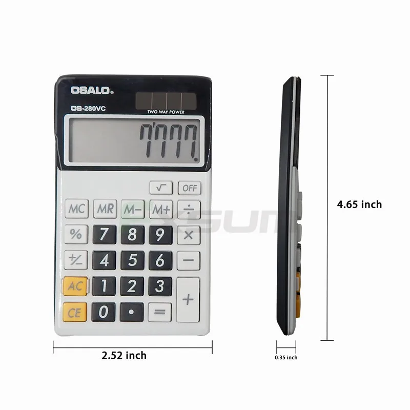 Office Small Calculator Solar and Battery Dual Power Electronic Portable 8 Digit Calculating Tool Stationery | Компьютеры и офис