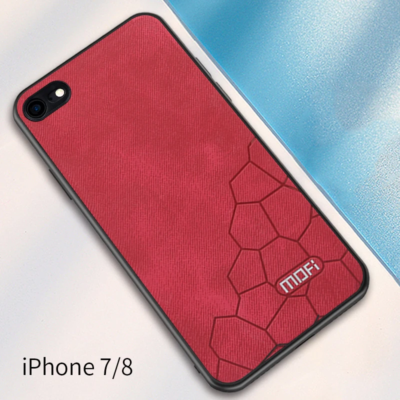 Новая ткань ультра-тонкий из плотной ткани чехол для iPhone 7 бизнес-чехол Plus Mofi iphone 8