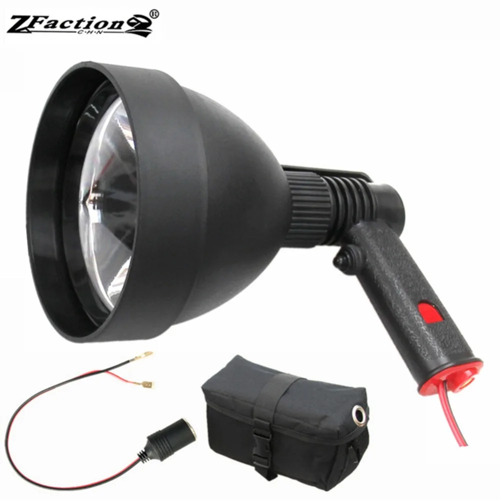 Мощный CREE 25 Вт светодиодный карманный прожектор 2500LM 150 мм Охота Фонари 12V поиска Портативный пятно луча лампы с Гнездовой разъем