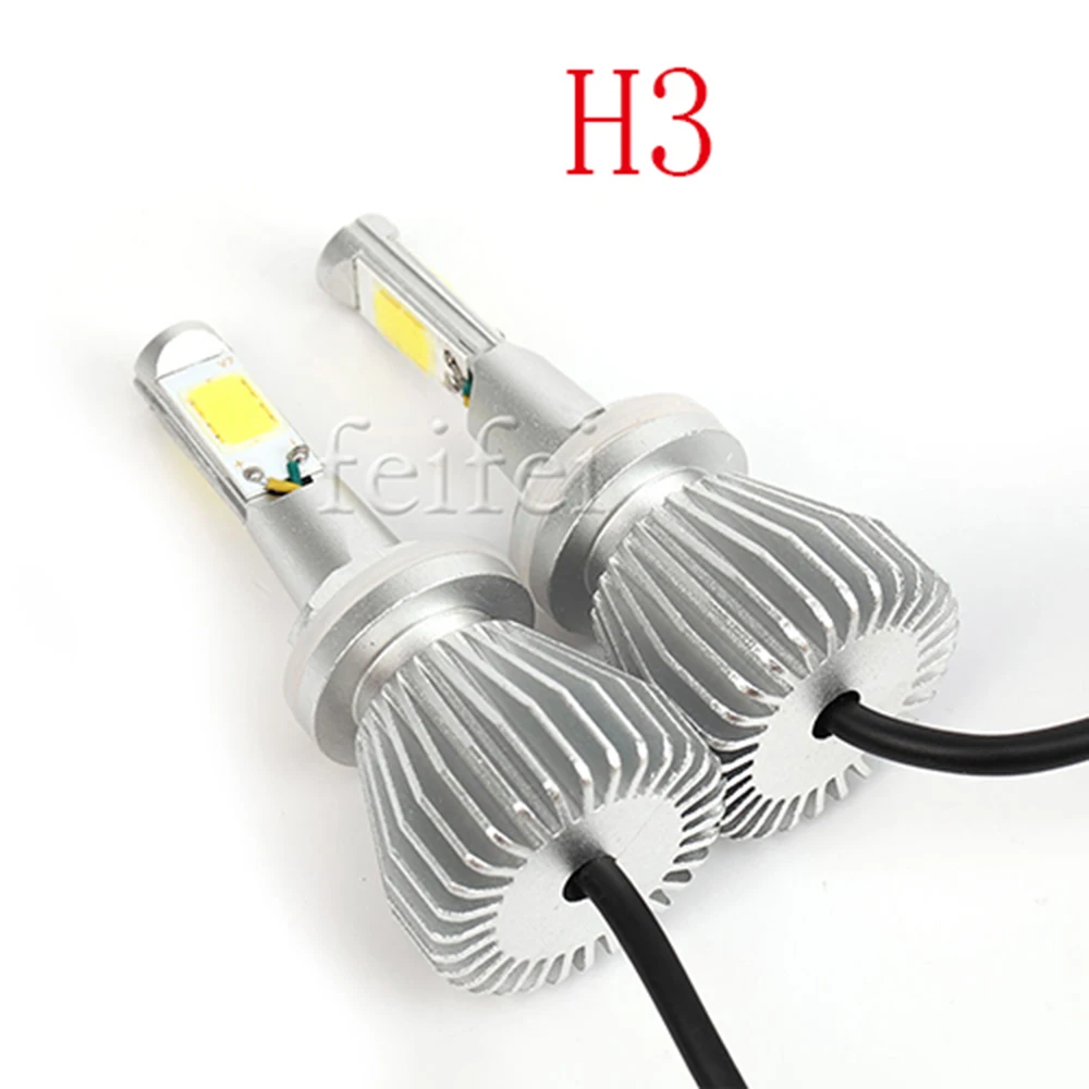 2X LED bulbs for cars 9005 9006 H8 H11 h4 H7 Led H1 Auto Headlight S1 N1 60W 8000LM 12V 6000K Lamp All In One COB Bulbs auto | Автомобили