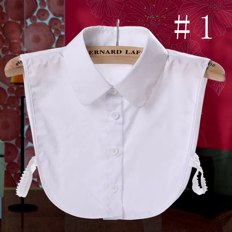 Чистый цвет ложный воротник белый/черный женский колье ожерелье Женская