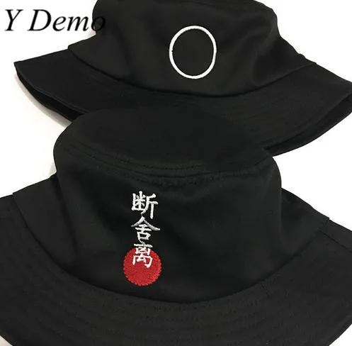 Китайская вышитая линия ретро японская Панама|japanese bucket hat|bucket hathat hat |