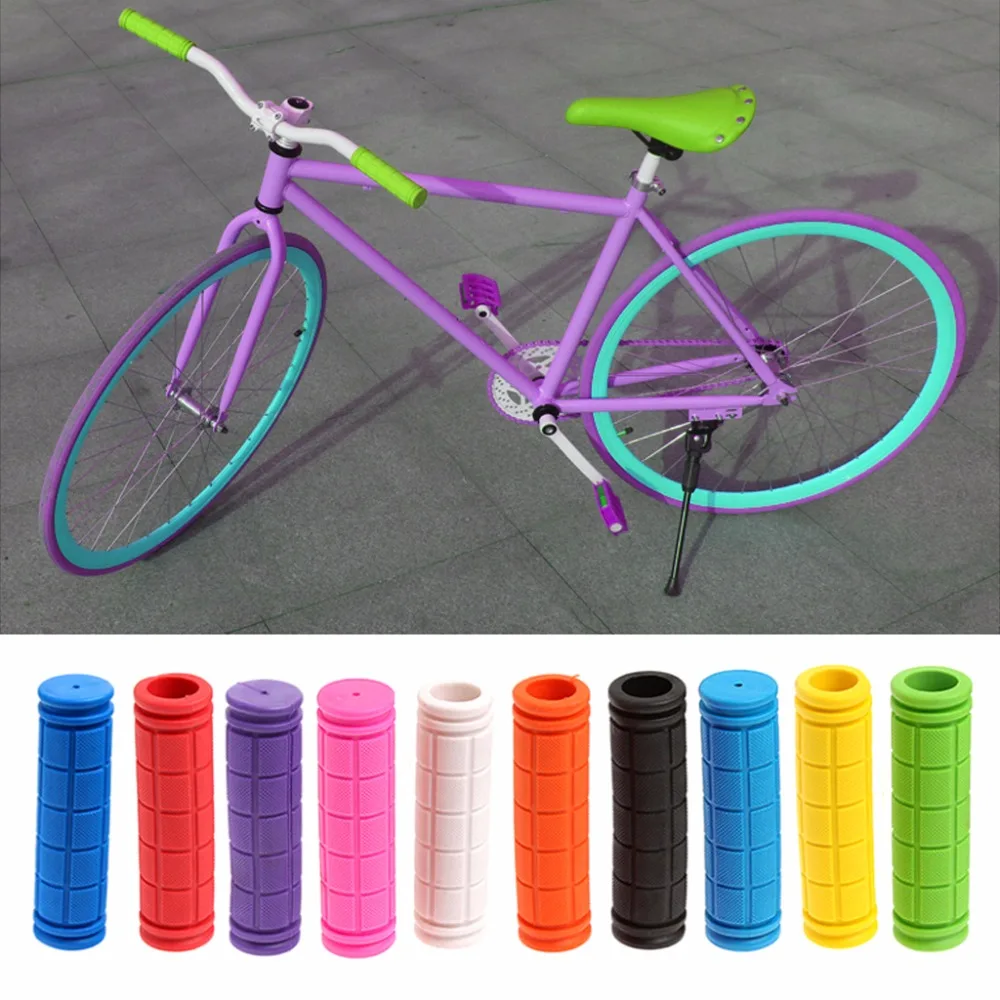 

BMX MTB Cycling Mountain Bicycle Scooter Bike Handle Bar Rubber Soft End Grip