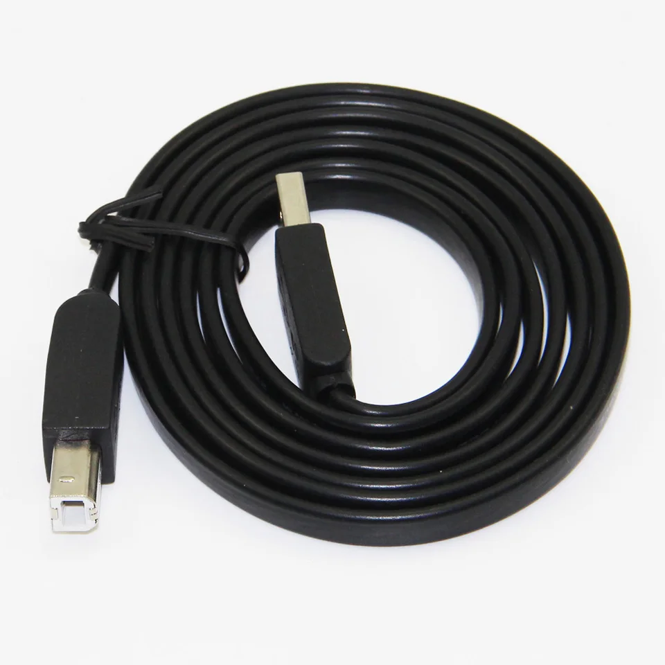 Lballist плоский USB 2,0 кабель для принтера type A Male to type B Мужской Чистый медный сердечник для принтера usb-концентратор
