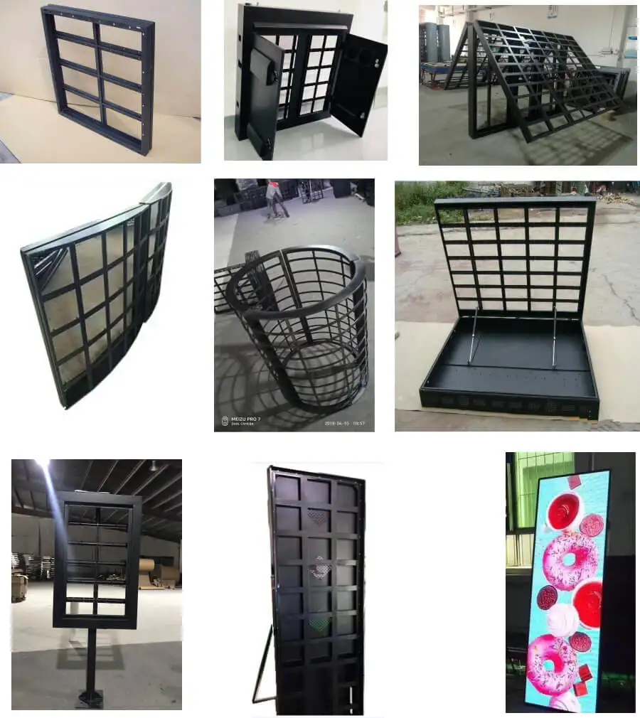 Светодиодный/пустой шкаф/светодиодный модуль: P4/P6/P8 СВЕТОДИОДНЫЙ Дисплей Шкаф простой шкаф 768 мм* 768 мм/панель дисплея