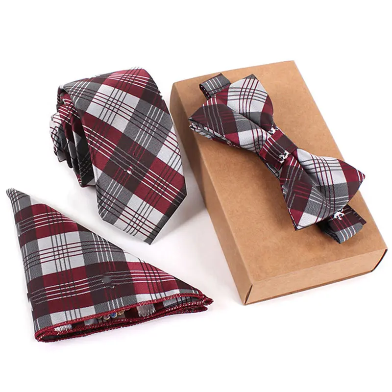 Модные галстуки + носовой платок галстук бабочка из полиэстера|silk neckties|fashion