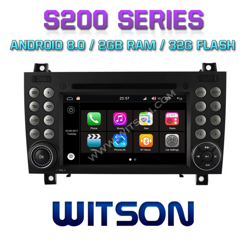 WITSON S200 Android 8 0 Восьмиядерный 32 ГБ флэш накопитель автомобильный DVD для Benz R171 W171 SLK