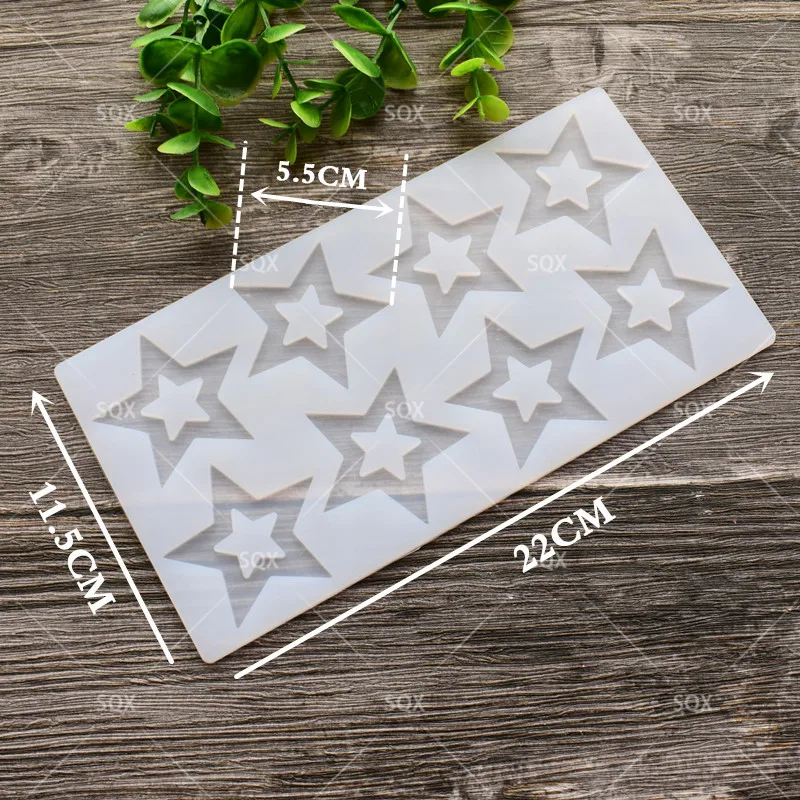 Бесплатная доставка форма для шоколада помадки звезды силиконовая инструменты