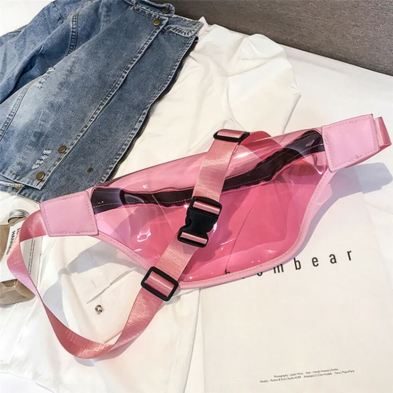 Прозрачная поясная сумка для женщин забавный кошелек путешествий маленькая