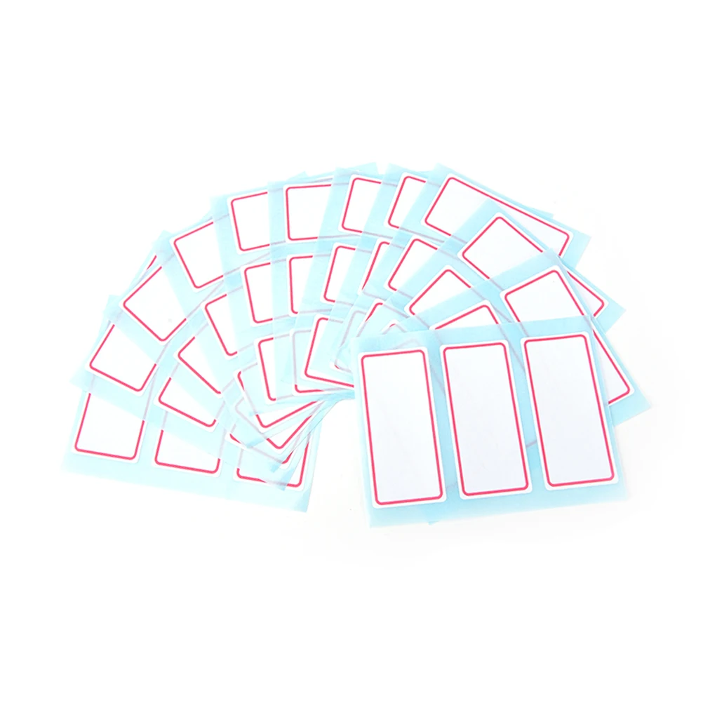 

7.3x3.4cm 12sheets Self Adhesive Label Blank Note Label Bar Sticky White Writable Name Stickers Office School Supplies