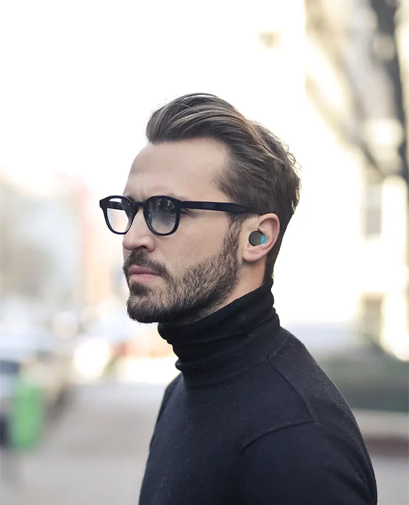IPX8 водонепроницаемые Близнецы наушники беспроводные bluetooth 5,0 наушники сенсорное управление мини-вкладыши Авто сопряжение гарнитура для ipXs samsung