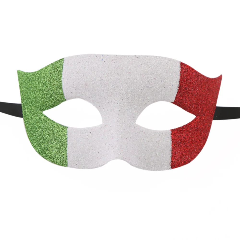 2017 популярный с блестками Национальный флаг страны маскарадные маски