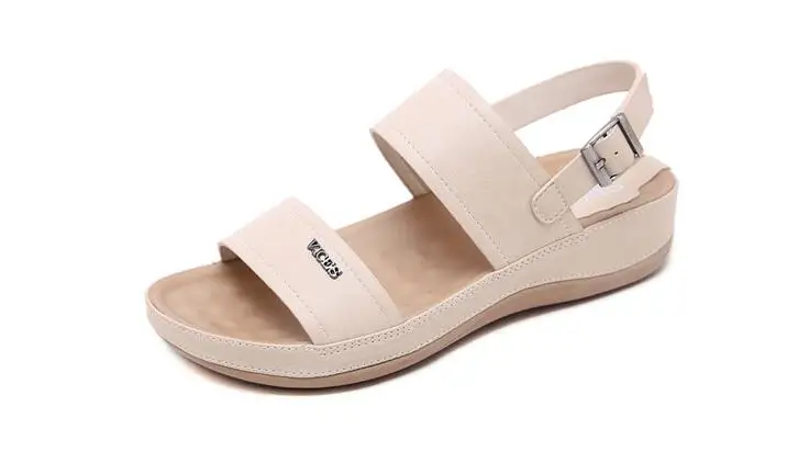 Beach flip flops shoes woman summer sandals woman's shoes sajdals platform with high heel and wedge with a pair of sandals c420