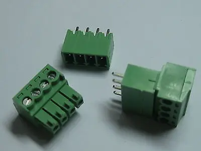 

150 шт. винтовой клеммный блок разъем 3,5 мм 4 pin/way зеленый подключаемый Тип