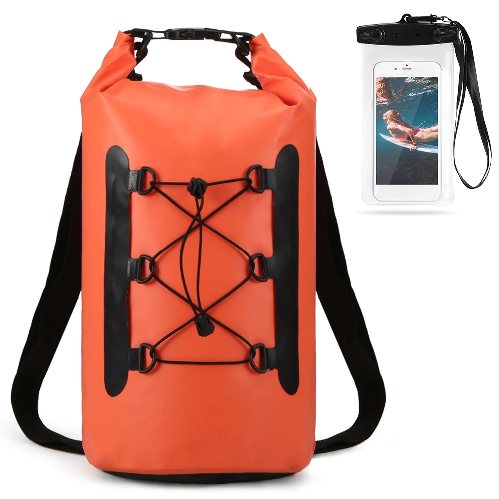 

15L Waterproof Dry Bag Pack Sack Swimming Rafting Kayaking River Trekking Floating Sailing Diving Boating Waterproof Phone Bags
