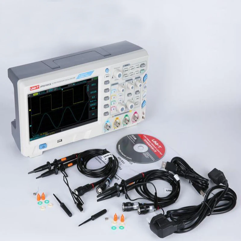 UNI-T UPO2104CS Супер флуоресцентный осциллограф с 1GS/s 4-х канальный 100 МГц полоса