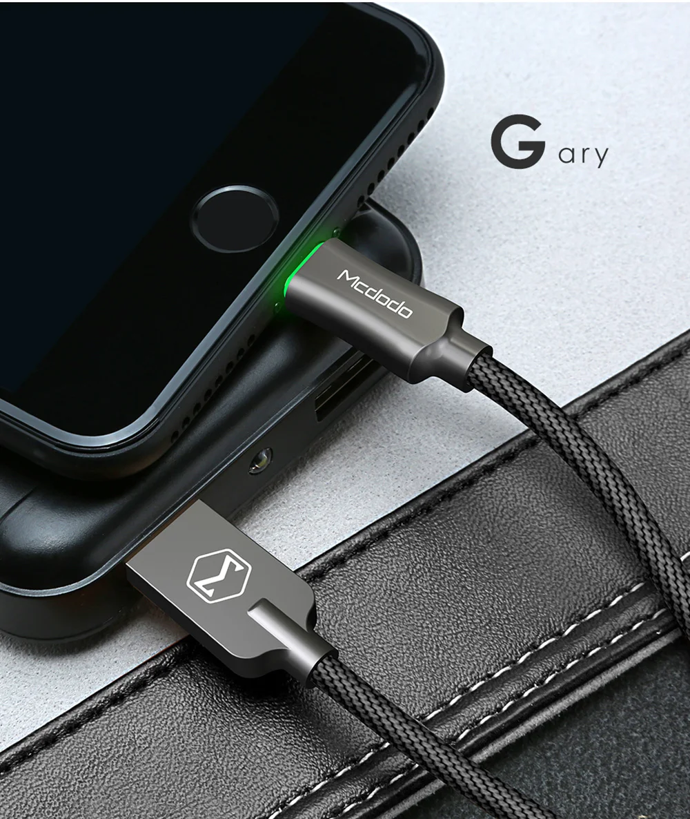 Mcdodo usb-кабель для iPhone XS Max XR X 8 7 6s 6 plus iPad iPod 2.4A кабель для быстрой зарядки и передачи данных зарядное устройство для телефона автоматическое отключение провода