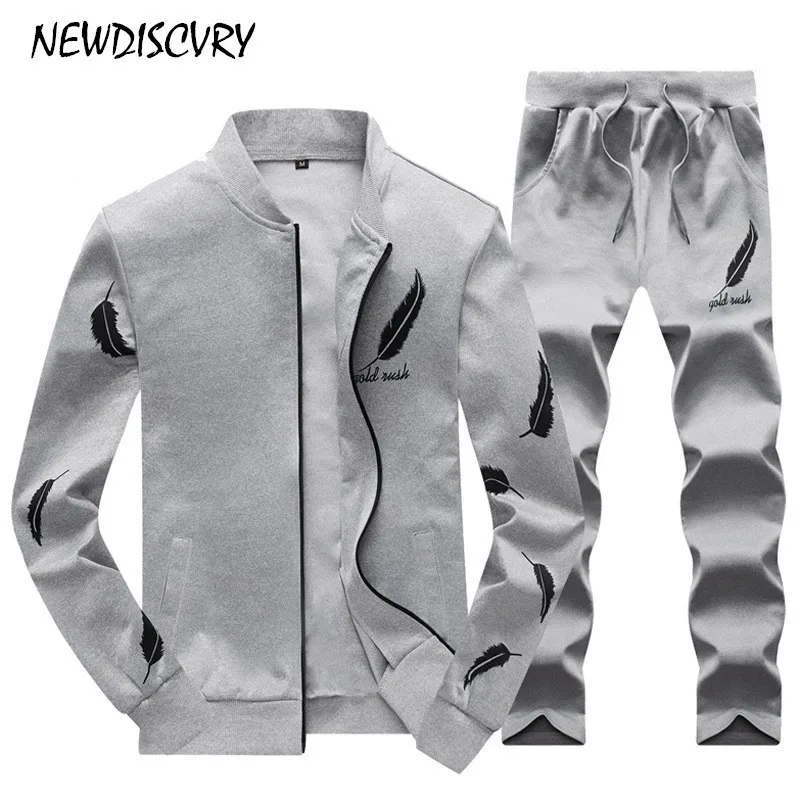 NEWDISCVRY костюмы Для мужчин 2 шт. спортивной 2018 осень весна человек Кофты комплект