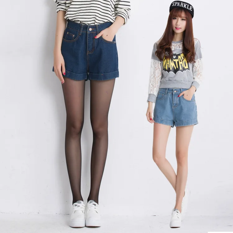 

sexy denim shorts women female summe high waist denim shorts female loose curling large size mini shorts
