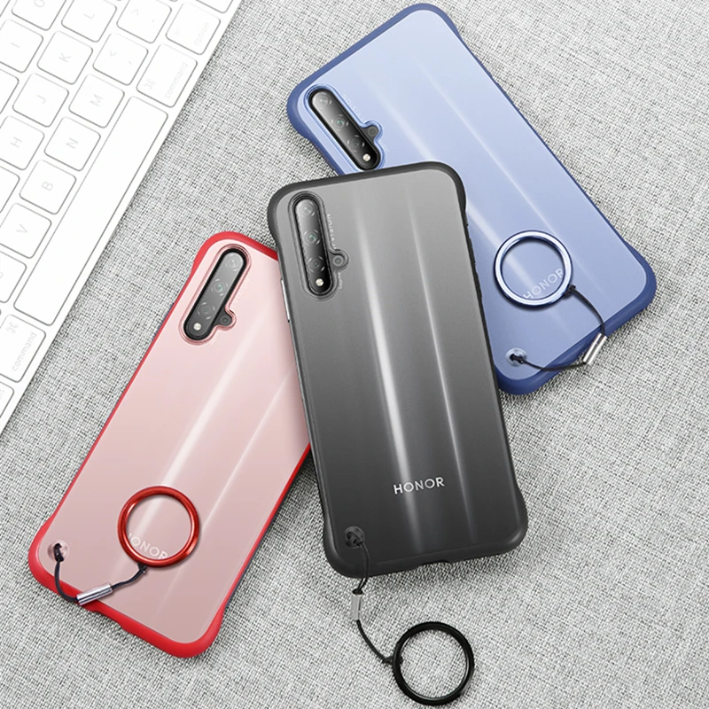 Бескаркасный чехол KEYSION для Huawei Honor 20 Pro прозрачный силиконовый из поликарбоната и