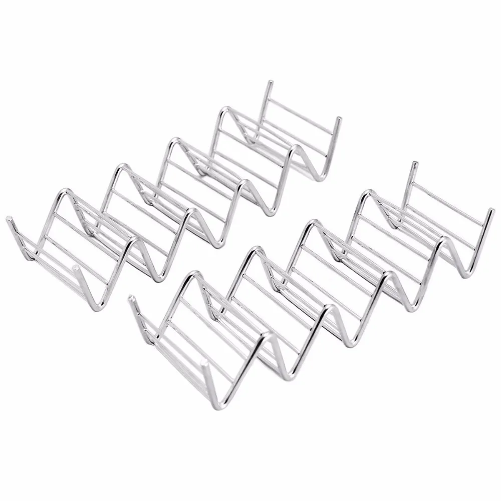 2 шт. кухонная подставка из нержавеющей стали Taco мексиканская для еды ракушки