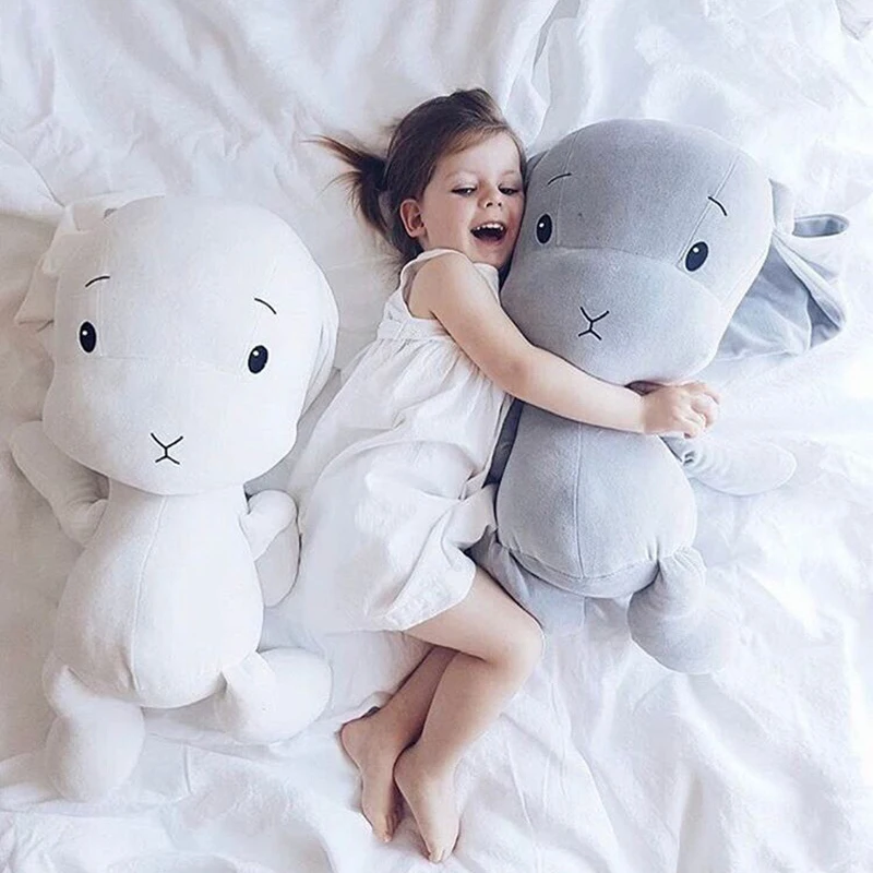 

Милый счастливый кролик 27,5 дюйма, плюшевые игрушки, детские игрушки, кролик, кукла для новорожденных, детская подушка, подарки, украшение дл...