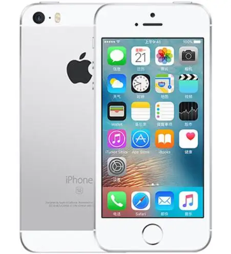 White IPhone SE A1662 A1723 двухъядерным процессором, 2 Гб RAM, 16 ГБ/32 ГБ/64 Гб/128 ГБ ROM 4," разблокированный Apple iPhone SE, определение отпечатка пальца оригинальная б/у мобильных телефонов - Цвет: White