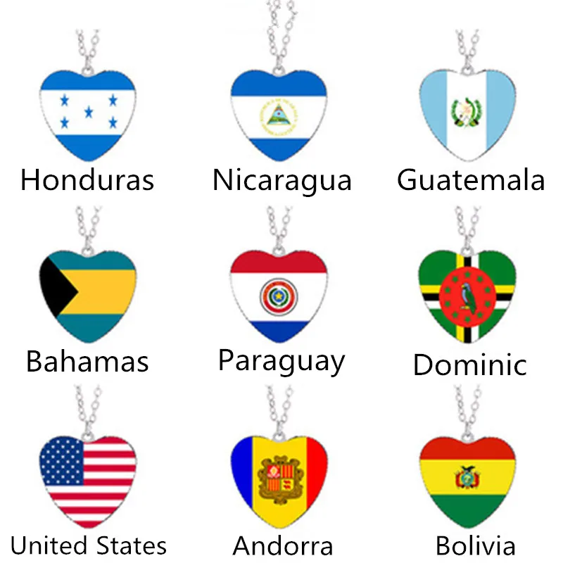 Фото Ожерелье с флагом Гватемалы Андорра Багамы Парагвай Боливия Доминика Гондурас