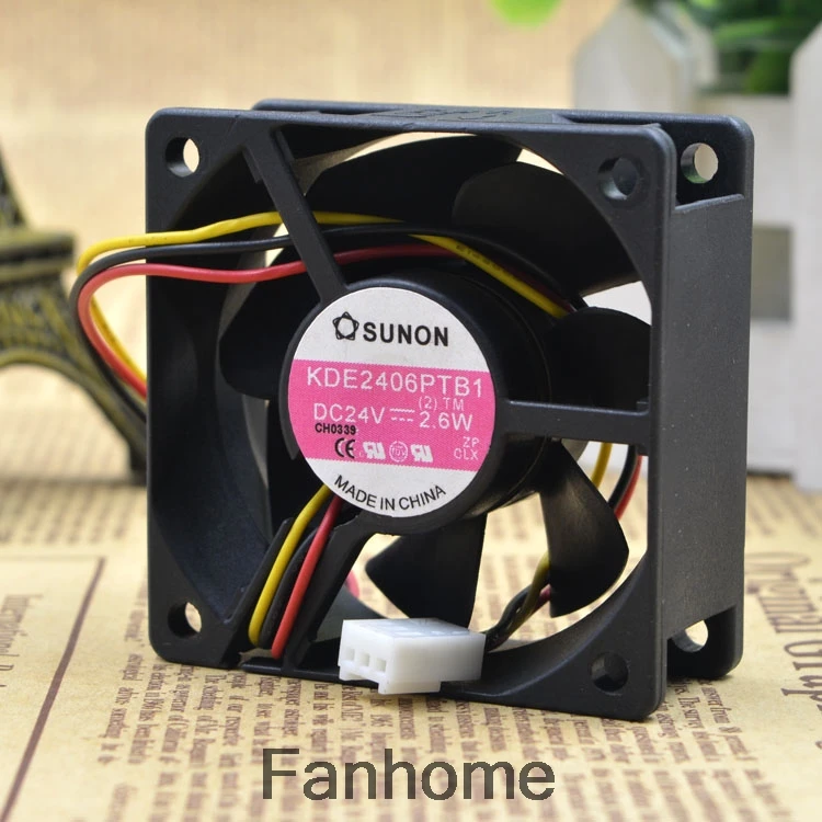 Для оригинального Jianzheng SUNON 6025 24V 2 6 W KDE2406PTB1 Вентилятор охлаждения инвертор
