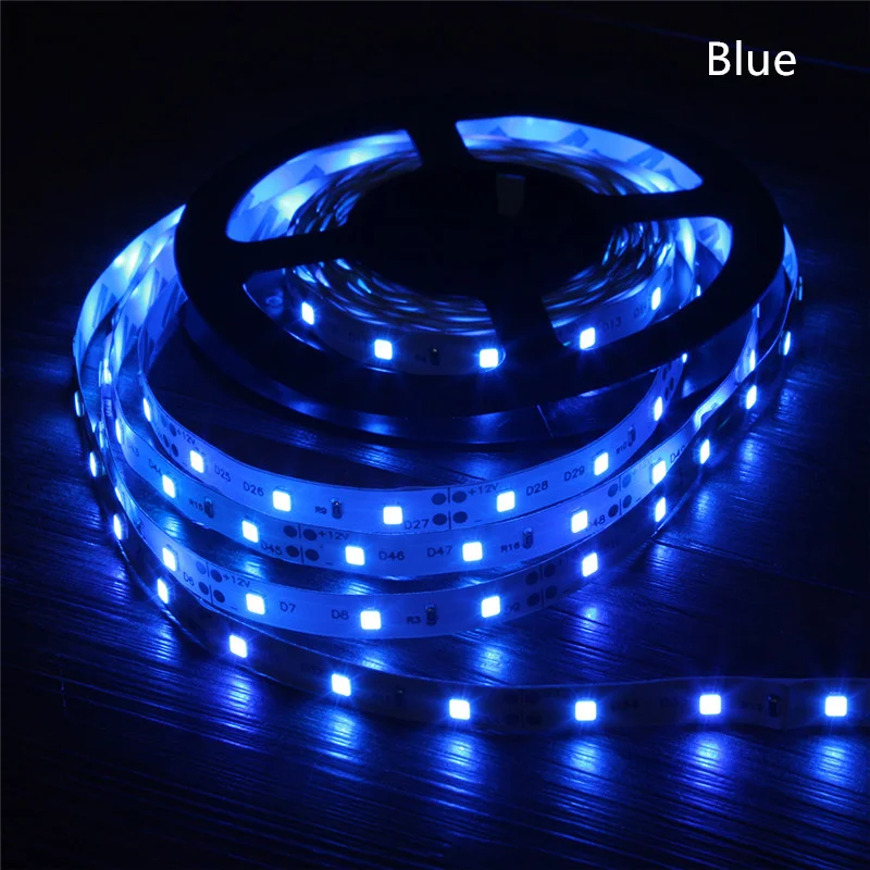 Светодиодная лента FGHGF, светильник RGB, теплый белый, SMD2835, 12 в пост. Тока, не водонепроницаемый/водонепроницаемый, 60 шт./м, 5 м/рулон