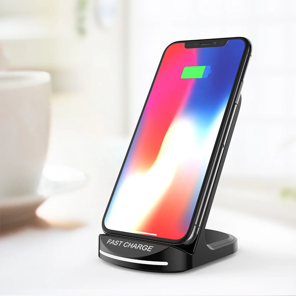 Держатель-подставка для беспроводного зарядного устройства Qi iPhone 8 Plus X мобильный