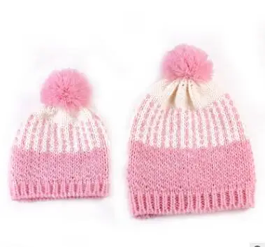 2 шт./комплект детские вязаные шапки-бини