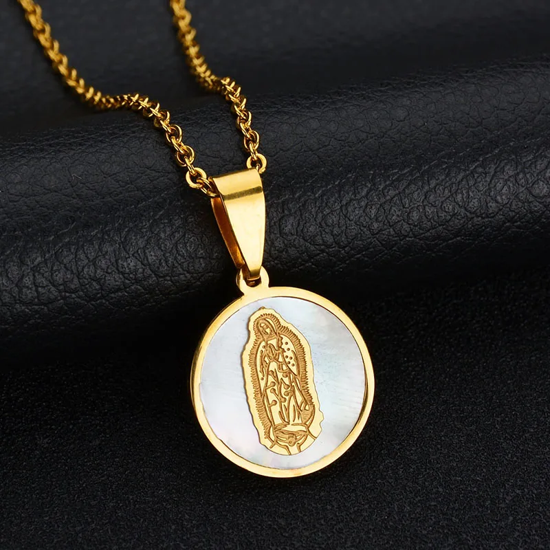 Женское Ожерелье из нержавеющей стали с ракушками в форме сердца | Украшения и