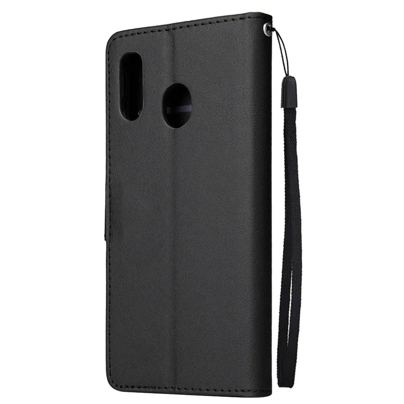 Кожаный чехол для Samsung Galaxy A20e A 20e классический стиль однотонный флип-кошелек