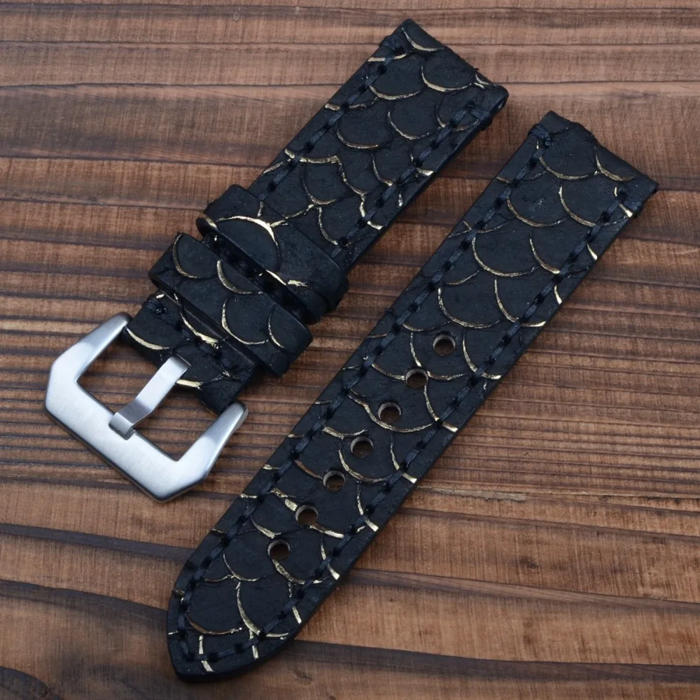 Ремешок для часов из натуральной кожи ручной работы 24 мм|watchband leather|leather lariatleather round