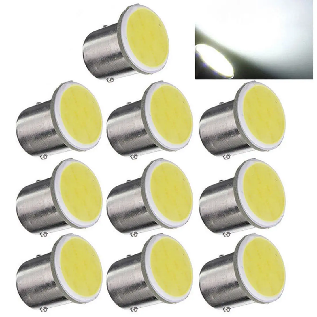 Сверхъяркая светодиодсветильник лампа 1156x12 в 24 В 1157 BA15S P21W Bay15d P21/5 Вт COB 12 SMD