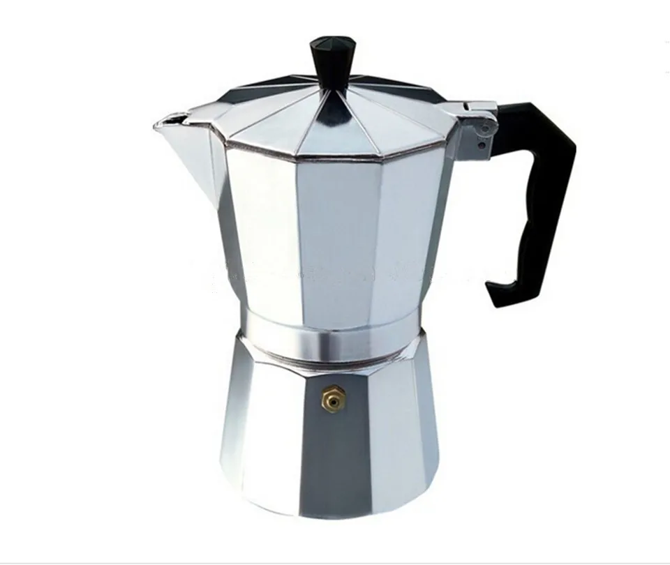 Aluminum Stovetop Espresso Maker Classic Moka Coffee Pot  Espresso Percolators  Moka Coffee Maker (Silver)