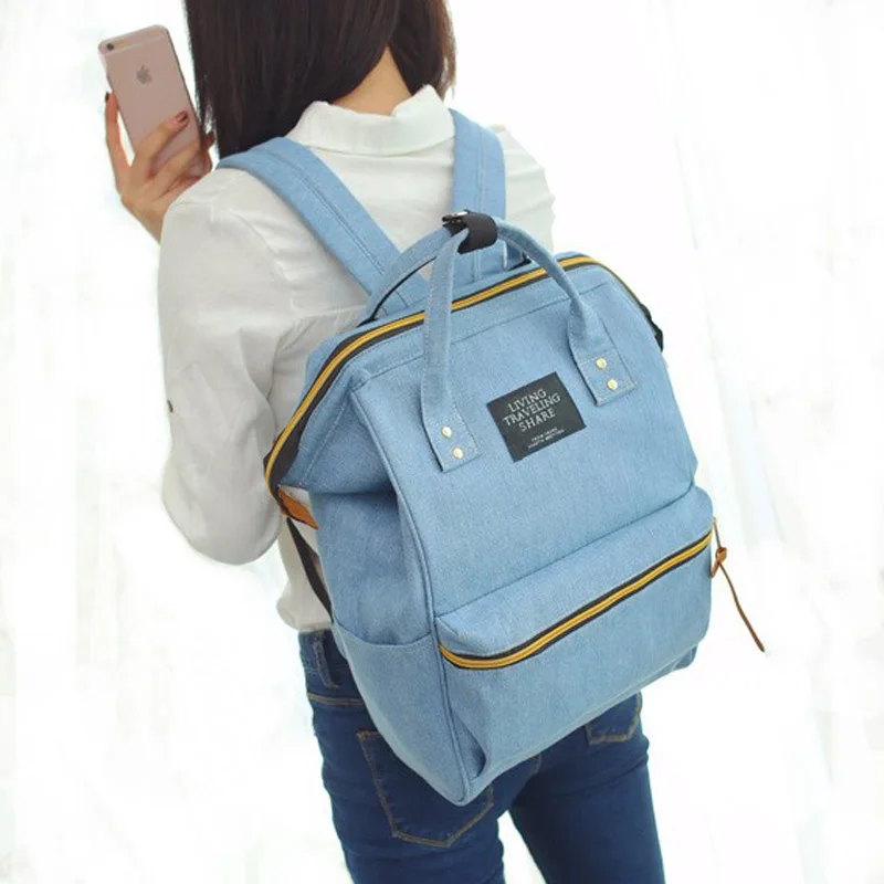 Женские холщовые рюкзаки школьные сумки для девочек подростков большие дорожные