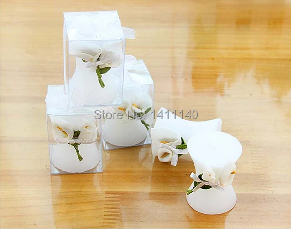 1 комплект образец элегантная Калла Лилия Свеча Свадебный подарок на день