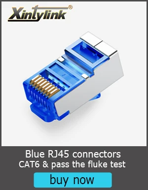 Xintylink EZ rj45 разъем ethernet кабельный разъем cat6 cat5e cat 6 rj 45 сетевой stp 8P8C позолоченный экранированный модульный 50 шт. 100