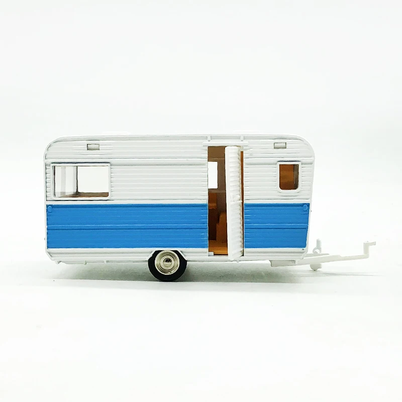 New Special Die Cast Metal 1/43 Caravan Trailer Model Collection Of Static Furnishings Toys For Children |