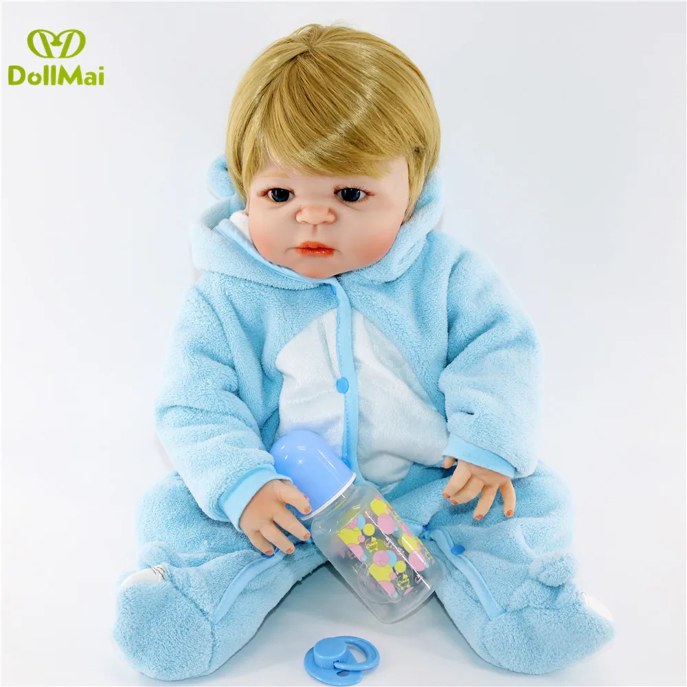 Реалистичная силиконовая кукла реборн для мальчиков 57 см|bebe boneca|doll rebornreborn baby |