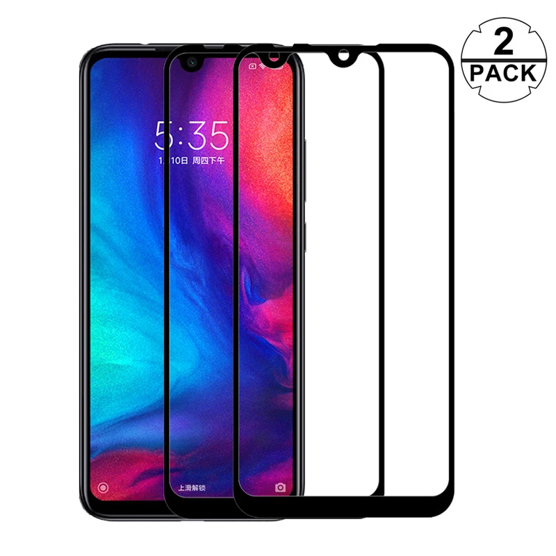 Закаленное стекло с полным покрытием 2 шт./лот для Xiaomi Redmi Note 7 6 5 Pro Защита экрана K20