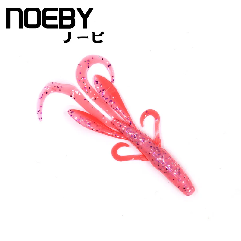 NOEBY 6 шт./упак. Мягкая приманка 95 мм/5 г червь для рыбалки привлекательная