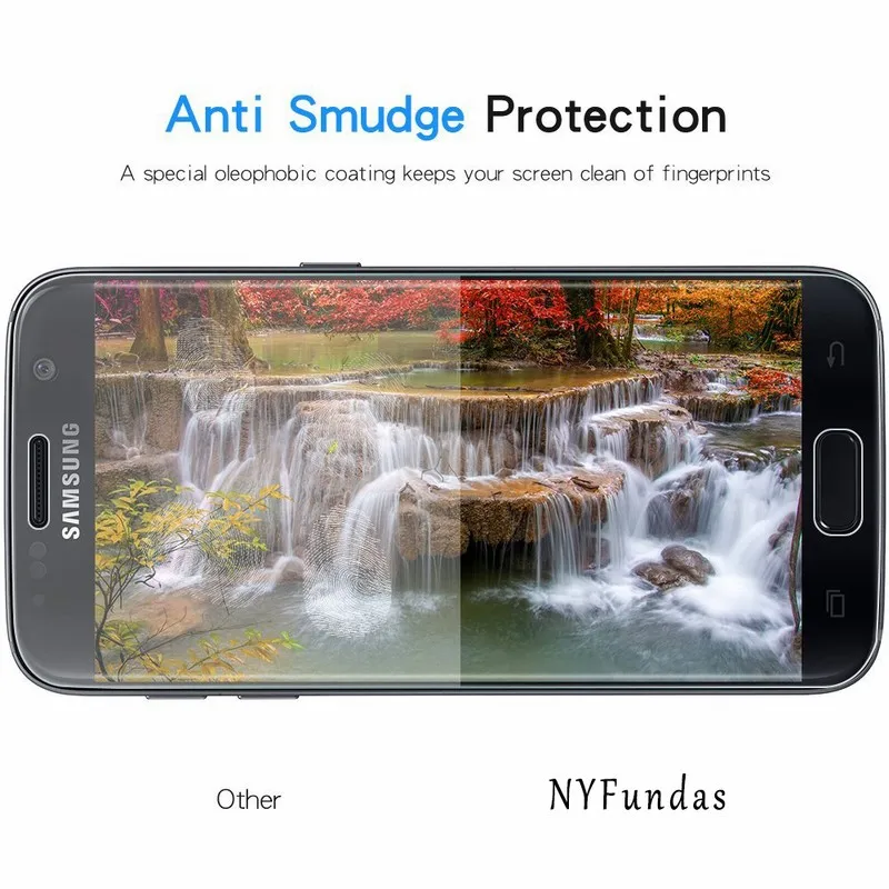 Защитная пленка NYFundas для Galaxy S7 закаленное стекло 2.5D с полным покрытием Защита