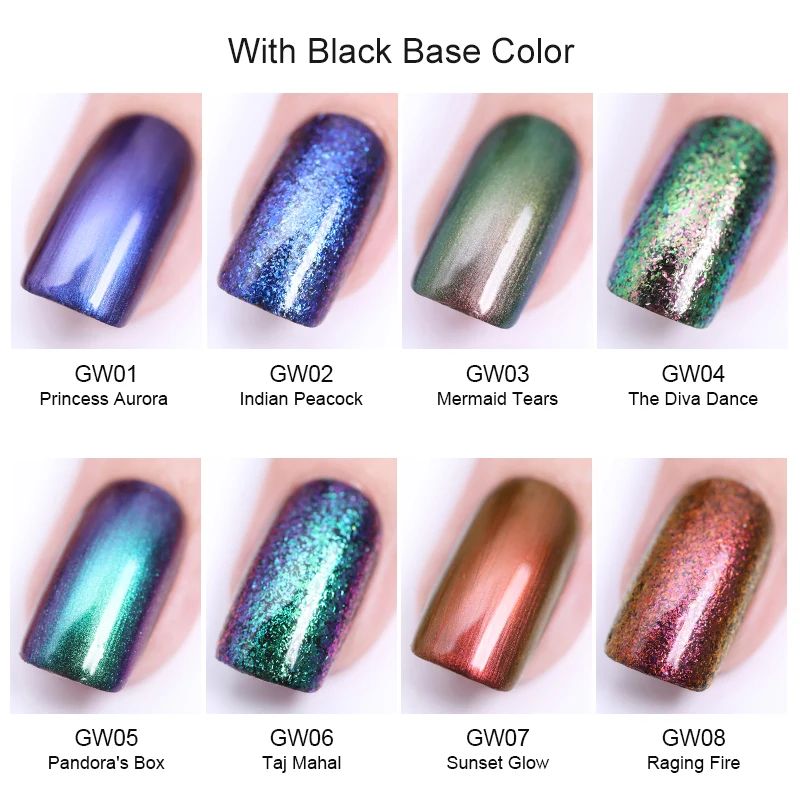Волшебный лак для ногтей BORN PRETTY 6 мл Блестящий лаки серии Gypsy Water дизайна