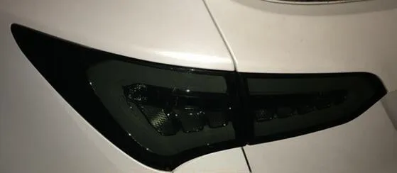 smoked Capqx 4 шт./компл. для hyundai Santa Fe SantaFe IX45 2013 задний бампер светодиодный фонарь светильник хвост Светильник лампы Taillamp в сборе - Цвет: smoked