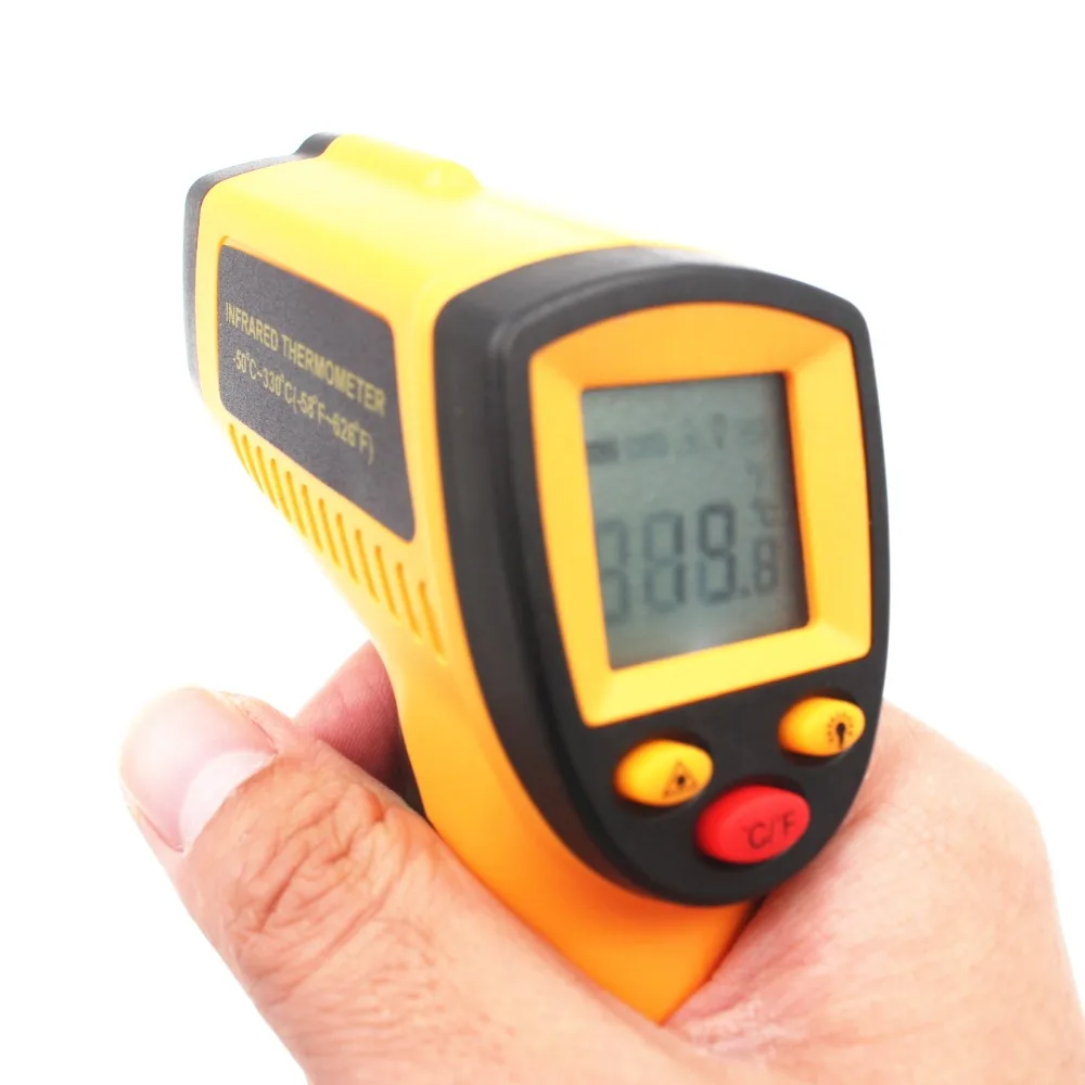 WH320 цифровой лазерный ЖК дисплей Бесконтактный ИК инфракрасный термометр 50 до