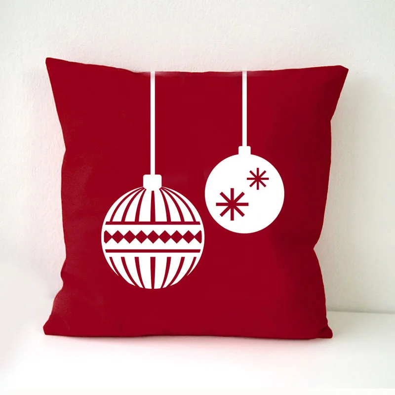 Льняная по индивидуальному заказу Рождественская тема подушки декоративная