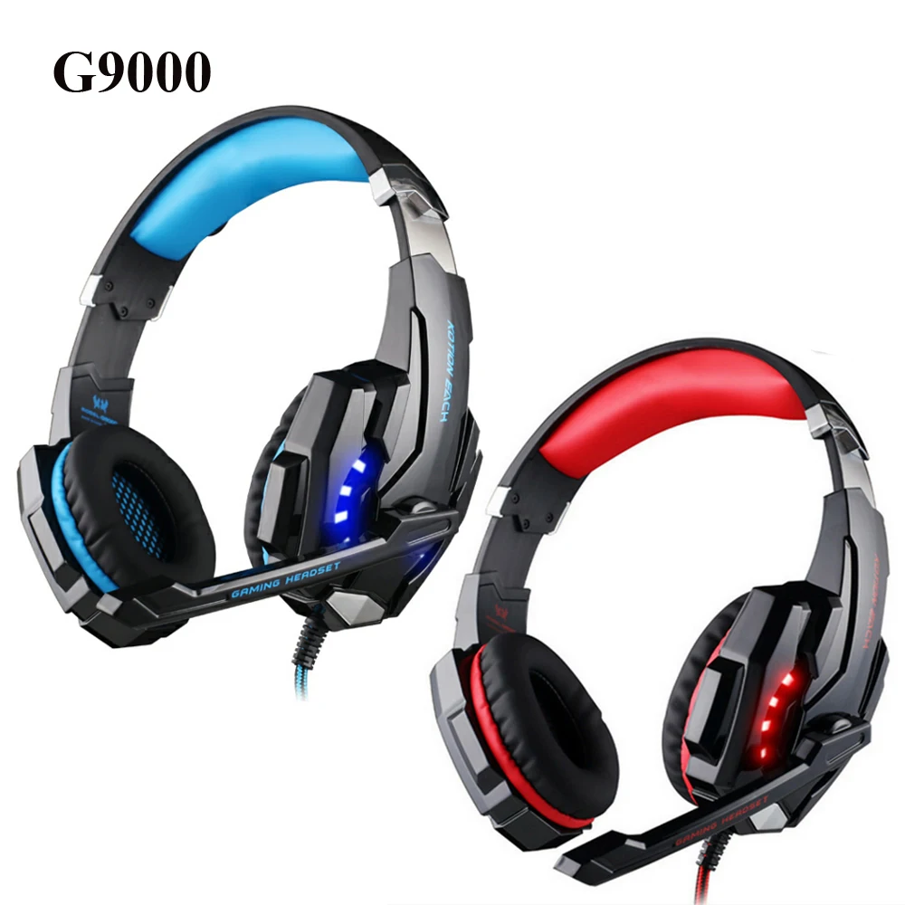 

G2000 G4000 G9000 Gaming Headphones Deep Bass Wired Headsets with Mic Led Light Earphones for PS4 New Xbox Laptop PC Gamer